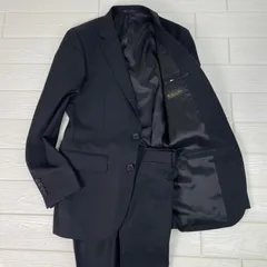 ナノ　ユニバース　NANO universe　SHINY FIT　メンズ　スーツセットアップ　ブラック