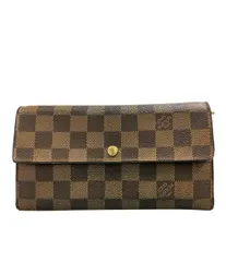 ルイ・ヴィトン 長財布 ポシェット ポルト モネ クレディ ダミエ エベヌ N61724 レディース メンズ LOUIS VUITTON