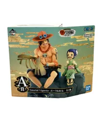 美品 バンダイ ONE PIECE 一番くじ ワンピース ワノ国編～第二幕～ A賞 Emorial Vignette エース&お玉 フィギュア