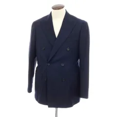 【中古】ブリッラ ペル イル グスト Brilla per il gusto ウール ダブル6B テーラードジャケット ネイビー【サイズ50】【メンズ】のサムネイル