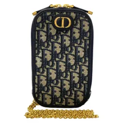 ディオール/クリスチャンディオール ショルダーバッグ 30モンテーニュ コーリンディオール フォンホルダー ダークネイビー×ベージュ