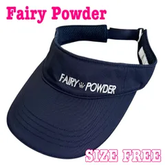 FAIRY POWDER フェアリーパウダー ロゴ刺繍 コットン混 ナイロン ゴルフサンバイザー Fのサムネイル