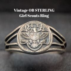 OB STERLING製 ガールスカウト G.S. シルバーリング 12.5号 - メルカリ