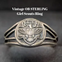 OB STERLING製 ガールスカウト G.S. シルバーリング 12.5号 3.9g