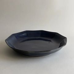 未使用/特価❕有田焼/ルリ銀彩/木台付/向付/8組 盛皿/和食器/業務用