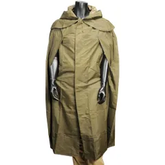 チェコ軍放出品 レインポンチョ OD 雨具 [ サイズ1 / 並下品 ]