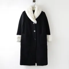 新品 未使用 ケイトスペード kate spade NEW YORK フォウ ファートリム ウールコート 2 ブラック┃アウター 上着【2400014930498】のサムネイル