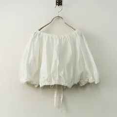美品 定価27500円 2025SS カレンソロジー Curensology コットン ギャザーボレロブラウス F ホワイト┃白 トップス シャツ【2400014880663】のサムネイル