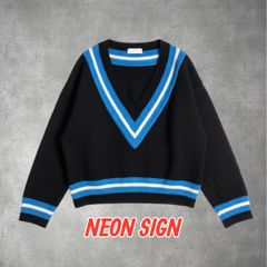 NEONSIGN ネオンサイン コットンカーディガン グレー - メルカリ