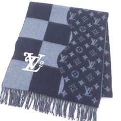 極美品 ルイヴィトン×ニゴー エシャルプダミエ ジャイアントマフラー