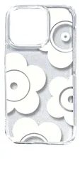 【新品未使用】iPhone14 Pro アイフォン14プロ クリア ハードケース ホワイト  花 花柄 スマホケース スマホ 携帯ケース クリアケース