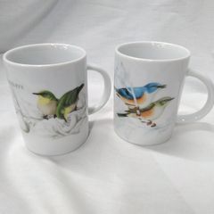 ファイヤーキング マグカップ 2個セット 野鳥プリント Dカップハンドル
