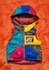 BOOHOMES 부후우 カラーブロック 刺繍 フード ベスト キッズ 100