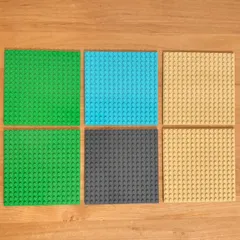 LEGO 正規品　ベースプレート 基礎板 16x16 まとめ売り カラフル  ダークグレー　緑　水色　タン