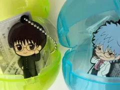 (未開封) 銀魂 3年Z組銀八先生 ラバーストラップ キーホルダー ガチャ 銀時 志村 新八