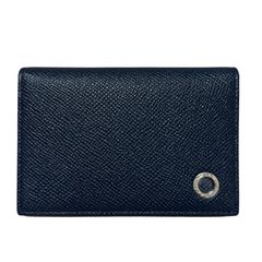 美品】ブルガリ BVLGARI カードケース レザー ブラック サークルロゴ