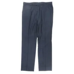 未使用 Ermenegildo Zegna エルメネジルド ゼニア ウール カシミヤ スラックス パンツ 千鳥格子 7-58R S-M相当 紺 ネイビー メンズ 古着 中古 USEDのサムネイル