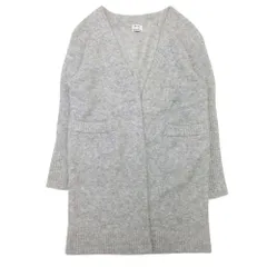 美品 ACNE STUDIOS アクネストゥディオズ RAYA MOHAIR キッドモヘア ニット カーディガン ガウン 羽織 オーバーサイズ XS グレー レディース 古着 中古 USEDのサムネイル
