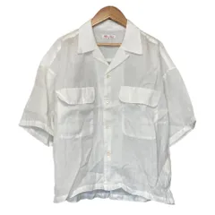 美品 Haver Sack ハバーサック リネン ショートスリーブ オープンカラーシャツ ブラウス 621816 サイズ1 ホワイト レディース 古着 中古 USEDのサムネイル
