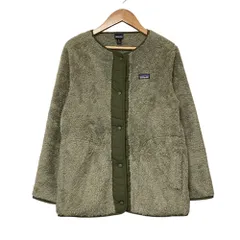 美品 patagonia パタゴニア キッズ ロス ガトス カーディガン フリース ジャケット 65440 キッズサイズ XL 14Y カーキ レディース 古着 中古 USEDのサムネイル