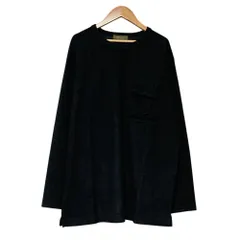 美品 Y's for men ワイズフォーメン ヨウジヤマモト 胸ポケット オーバーサイズ Tシャツ ブラック メンズ 古着 中古 USEDのサムネイル