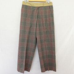 美品✨Drawer ドゥロワー チェック テーパードパンツ 水色 34 - メルカリ