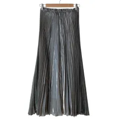 未使用 UNITED ARROWS ユナイテッドアローズ プリーツ ロングスカート 1524-270-4777 サイズ38 グレー レディース 古着 中古 USED