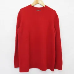 美品 Theory セオリー SOLID CREW カシミヤ100％ ニットセーター Sサイズ レッド レディース 古着 中古 USED