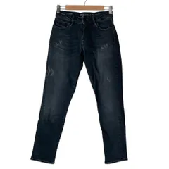 美品 DENHAM デンハム MONROE GIRLFRIEND FIT デニムパンツ W24 L28 ブラック レディース 古着 中古 USED
