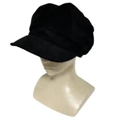 良品 CA4LA カシラ ピッグスエード レザー キャスケット ブラック レディース 古着 中古 USED