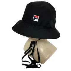 美品 Nº21 ヌメロヴェントゥーノ FILA 別注 バケットハット サイズ58cm ブラック レディース 古着 中古 USED
