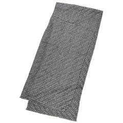 良品 GIORGIO ARMANI ジョルジオアルマーニ ニットマフラー ネイビー メンズ レディース 古着 中古 USED