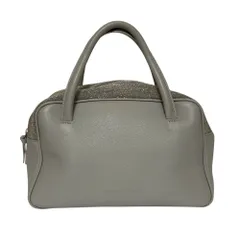 良品 FABIANA FILIPPI ファビアナフィリッピ モニーレ キルティング 2WAY ショルダーバッグ ハンドバッグ グレー レディース 古着 中古 USED 美品 ファビアナ フィリッピ FABIANA FILIPPI バッグ 2way