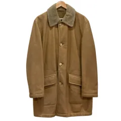 良品 Dunhill ダンヒル ステンカラー ムートンコート 52 ブラウン メンズ 古着 中古 USED