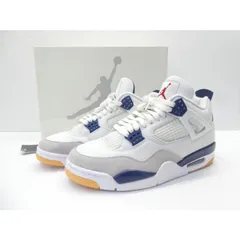 ナイキ NIKE SB AIR JORDAN 4 RETRO SP Summit White / Navy DR5415-100 size:28.0cm スニーカー 靴 △WT5165