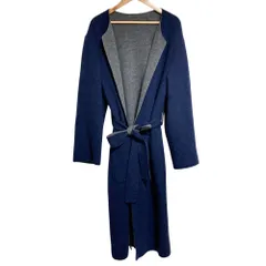 美品 YOSHIE INABA  ヨシエイナバ ウールニットガウンコート 11 ブルー レディース 古着 中古 USEDのサムネイル