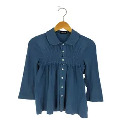 トリココムデギャルソン tricot COMME des GARCONS AD2007  08SS フリル タック L/S ポロシャツ  レディース 表記無 のサムネイル