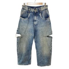 Maison Margiela スラッシュデニム ブルー 38 - メルカリ