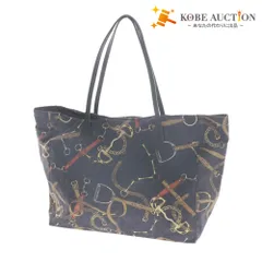 ■ russet ラシット ハンドバッグ トートバッグ 鞄 総柄 マグネット ポケット メンズ レディース ダークネイビー 袋付き