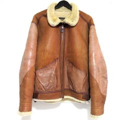 EMPORIO ARMANI エンポリオアルマーニ ヴィンテージ ムートン B-3 フライトジャケット ブルゾン キャメル ブラウン メンズ 古着 中古 USED EMPORIO ARMANI エンポリオアルマーニ ヴィンテージ ムートン B-3
