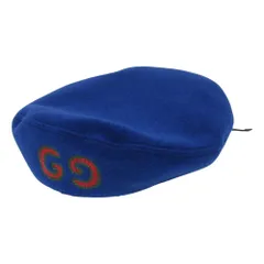 良品 GUCCI グッチ インターロッキングG ベレー帽 S ブルー レディース 古着 中古 USEDのサムネイル