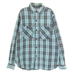 SUGAR CANE シュガーケーン SC23103 チェック 長袖 ネルシャツ ライトブルー系 M【中古】