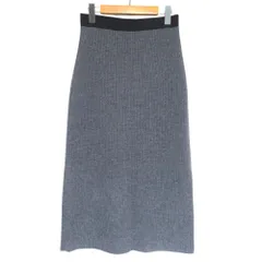 美品 MONCLER モンクレール GONNA TRICOT カシミヤブレンド イージーウエスト ロング丈 ミモレ丈 ニットスカート G20939L00004 S 灰 レディース 古着 中古 USEDのサムネイル