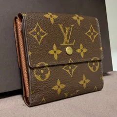 z16  ポルト モネ ビエ カルトクレディ　ポルトフォイユ エリーズ 旧型　モノグラム　Louis Vuitton ルイ ヴィトン 　3つ 折り　三つ折り 財布　ミニ コンパクト ウォレット 　Wホック　カード入れ 4 枚　モノグラム