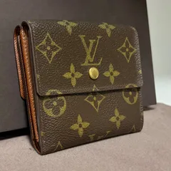 a27 ポルト モネ ビエ カルトクレディ　ポルトフォイユ エリーズ 旧型　モノグラム　Louis Vuitton ルイ ヴィトン 　3つ 折り　三つ折り 財布　ミニ コンパクト ウォレット 　Wホック　カード入れ 4 枚　モノグラム