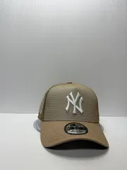 ニューエラ ニューヨークヤンキース 75thワードシリーズ 9forty A-FRAME スナップバックメッシュキャップ ブラウンカラー