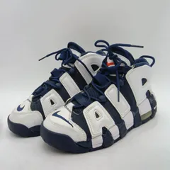 NIKE ナイキ Air More Uptempo エアモアアップテンポ 415082-104 スニーカー 25cm 白/紺 ホワイト/ネイビー D-3-5