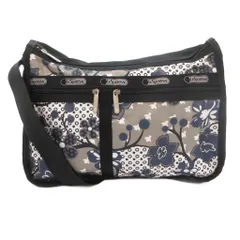 レスポートサック LesportSAC ショルダーバッグ グレー ブラック ネイビー 花柄 ドット柄 マルチポケット /TQ ■GY99