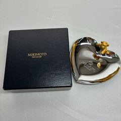 真珠★ミキモトインターナショナル★テディベア陶製小物入れジュエリーボックス★ 真珠☆ミキモトインターナショナル☆テディベアシルバーハート
