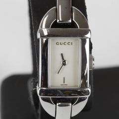 電池新品】 グッチ 腕時計 6800L バンブー バングル シェリーライン